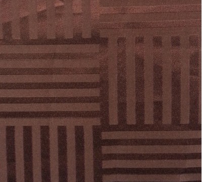 TB-FDN  提花桌布  枱布 100％滌  橫豎條紋-深褐 橫間紋  TAMARA 側面照